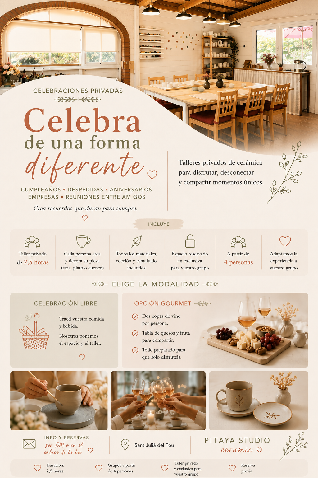 Celebraciones privadas (reservas)