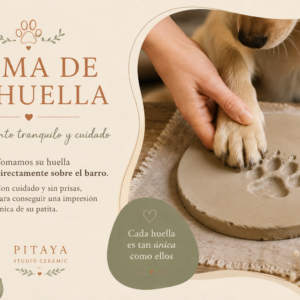 Huellas de mascota en cerámica